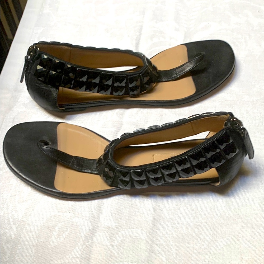Valentino vintage Black Studded Women's Sandals. Excellent shape